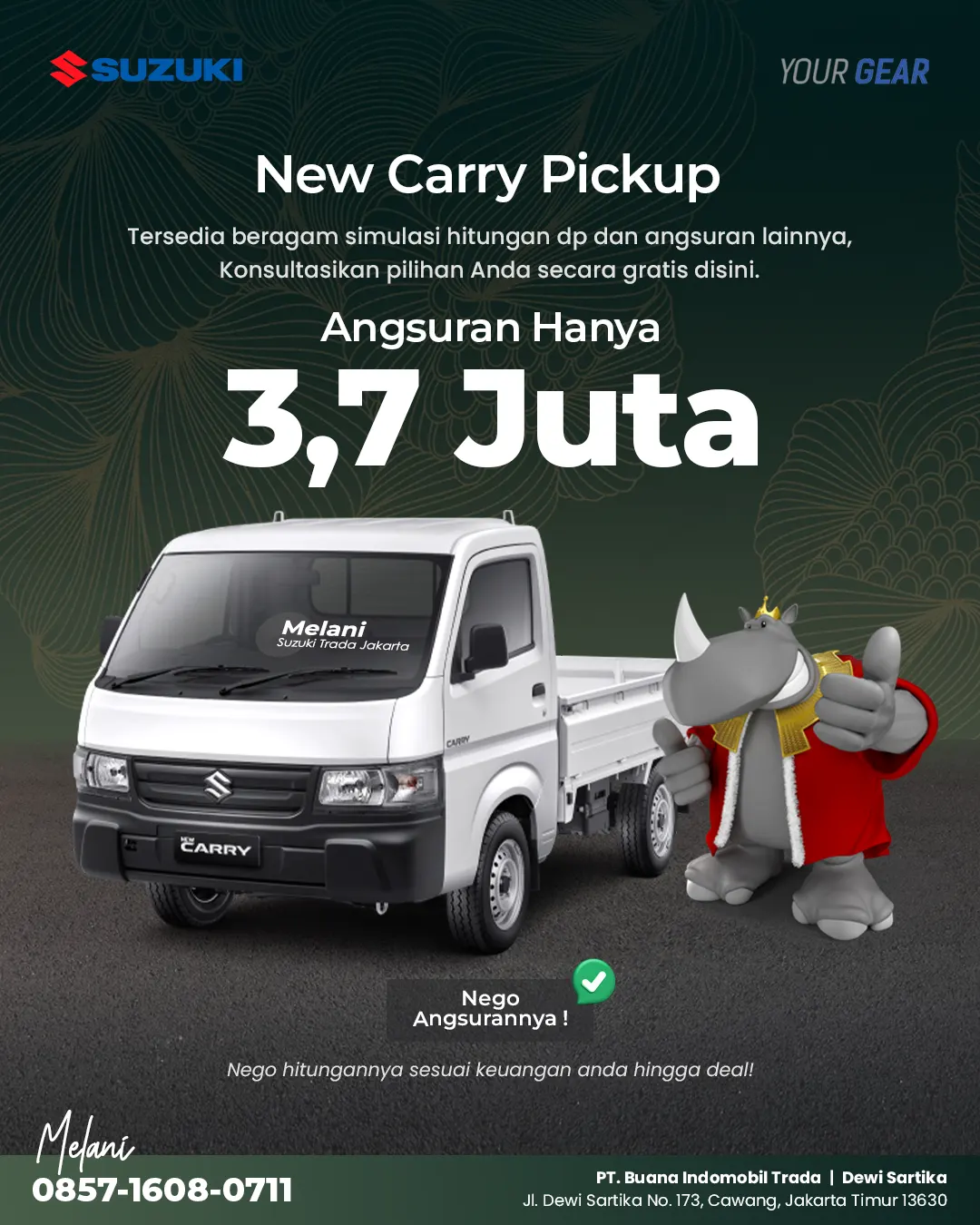 Promo Mobil Bak Usaha Carry Pickup Suzuki