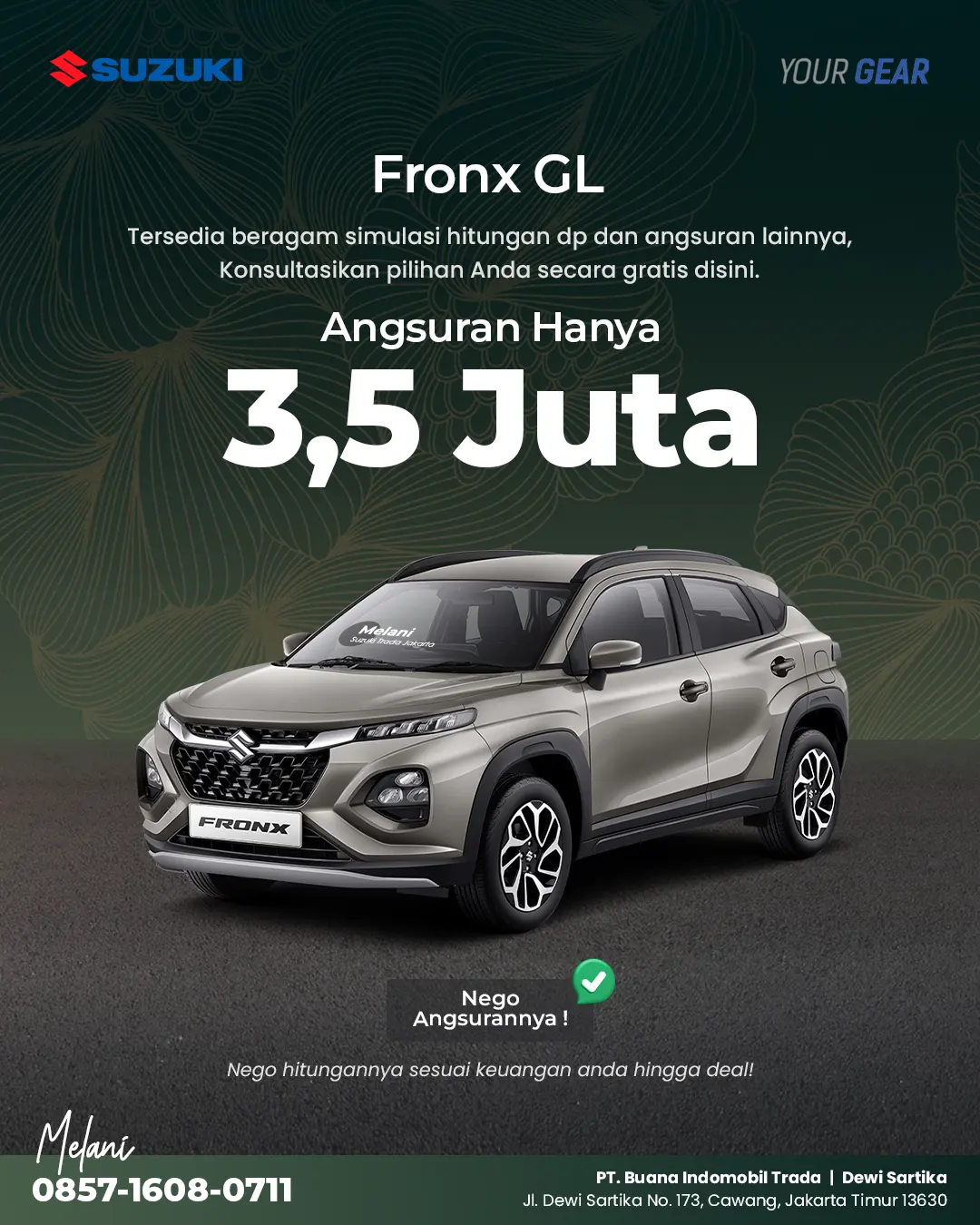 Suzuki Fronx GL Angsuran Ringan